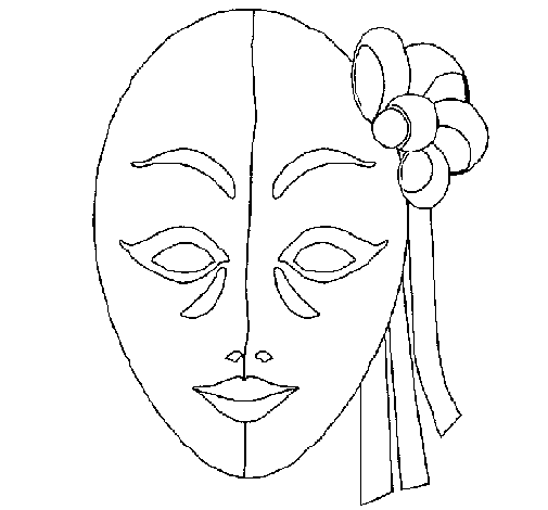 Coloring page: Mask (Objects) #120665 - Free Printable Coloring Pages
