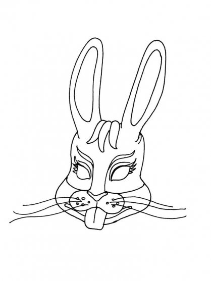 Coloring page: Mask (Objects) #120666 - Free Printable Coloring Pages