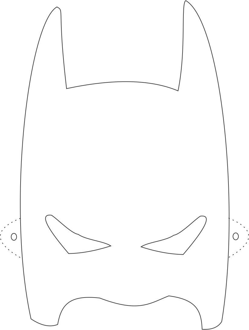 Mask (Objects) – Printable coloring