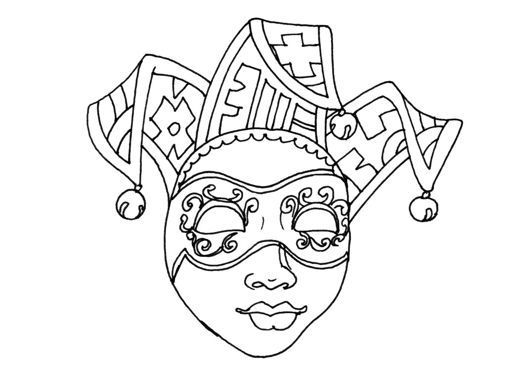 Coloring page: Mask (Objects) #120677 - Free Printable Coloring Pages