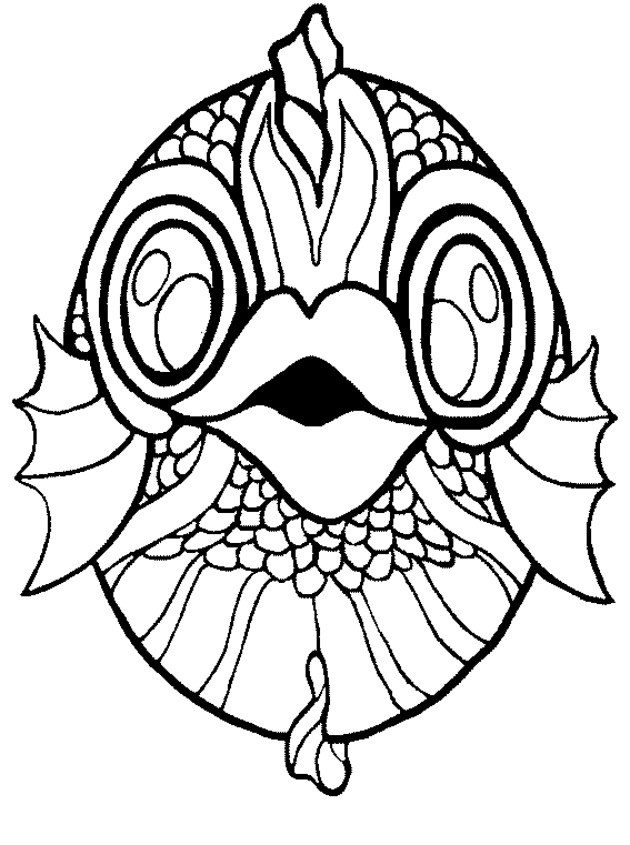 Coloring page: Mask (Objects) #120690 - Free Printable Coloring Pages