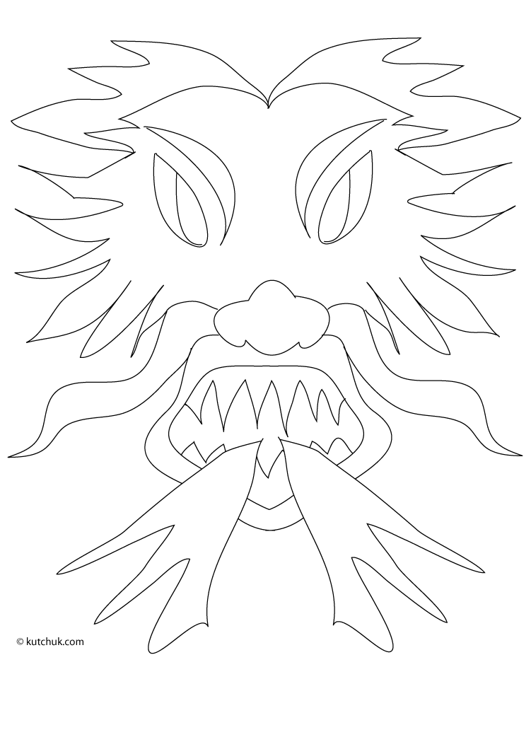 Coloring page: Mask (Objects) #120704 - Free Printable Coloring Pages