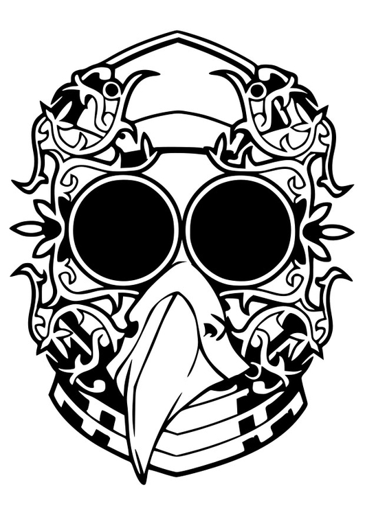 Coloring page: Mask (Objects) #120712 - Free Printable Coloring Pages