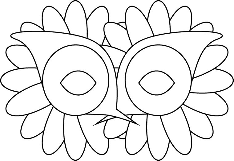 Coloring page: Mask (Objects) #120719 - Free Printable Coloring Pages