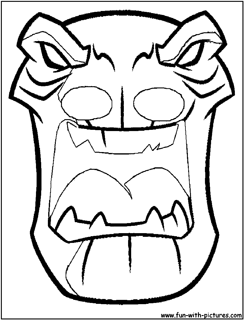 Coloring page: Mask (Objects) #120723 - Free Printable Coloring Pages