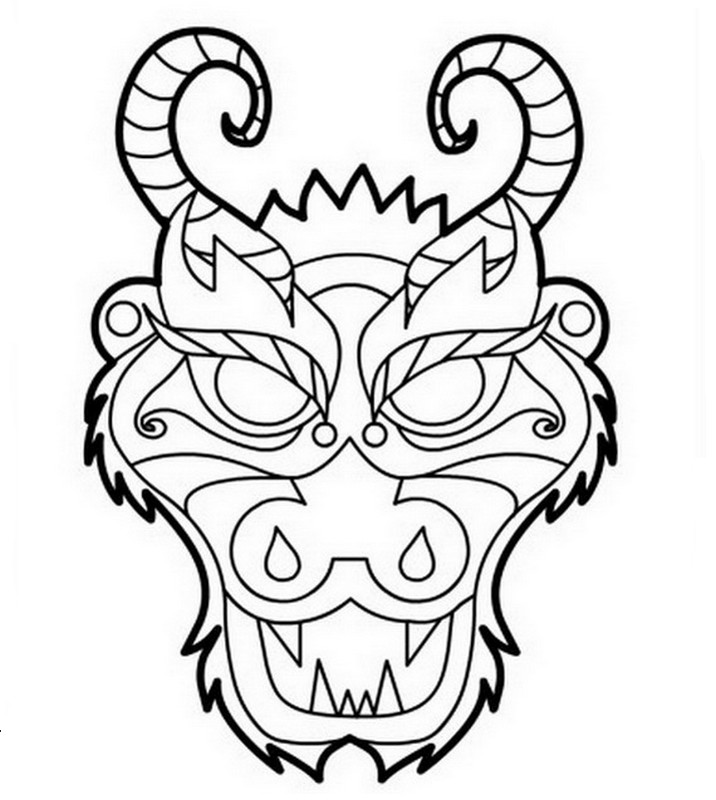 Coloring page: Mask (Objects) #120726 - Free Printable Coloring Pages