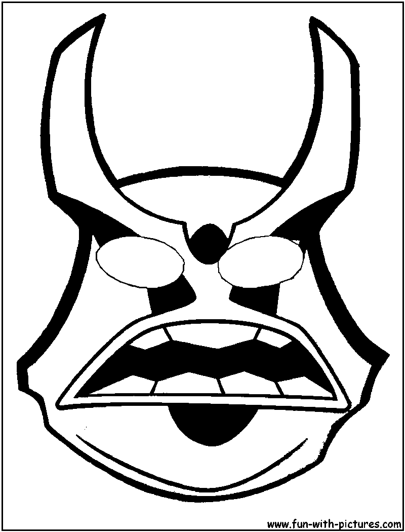 Coloring page: Mask (Objects) #120737 - Free Printable Coloring Pages