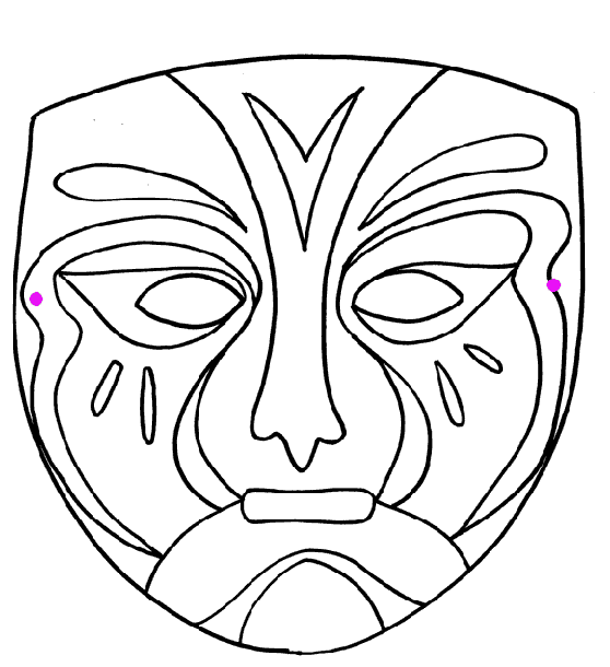 Coloring page: Mask (Objects) #120750 - Free Printable Coloring Pages