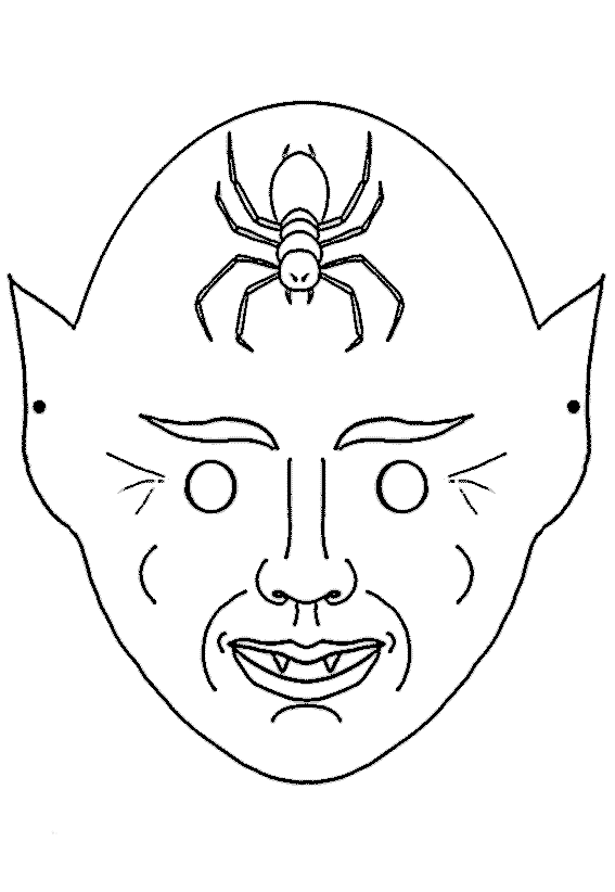 Coloring page: Mask (Objects) #120753 - Free Printable Coloring Pages