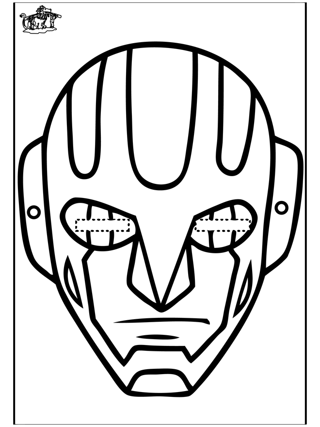 Coloring page: Mask (Objects) #120754 - Free Printable Coloring Pages