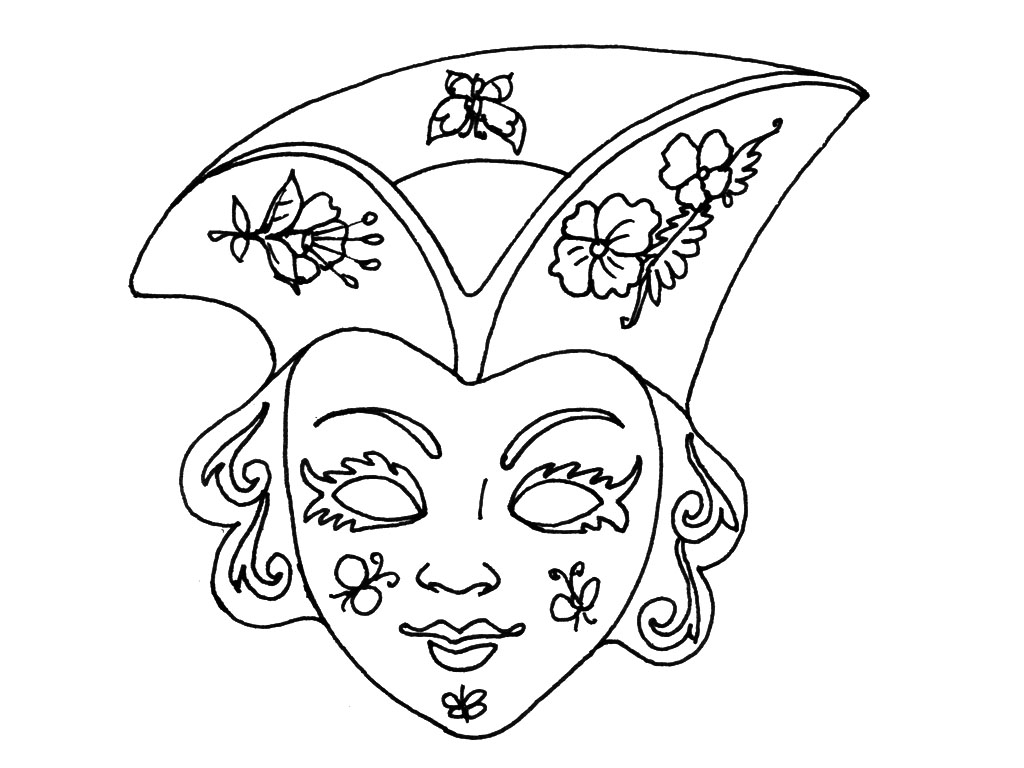 Coloring page: Mask (Objects) #120767 - Free Printable Coloring Pages