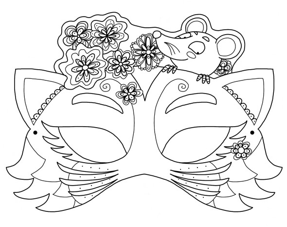 Coloring page: Mask (Objects) #120777 - Free Printable Coloring Pages