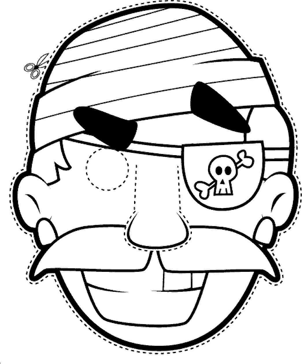 Coloring page: Mask (Objects) #120791 - Free Printable Coloring Pages