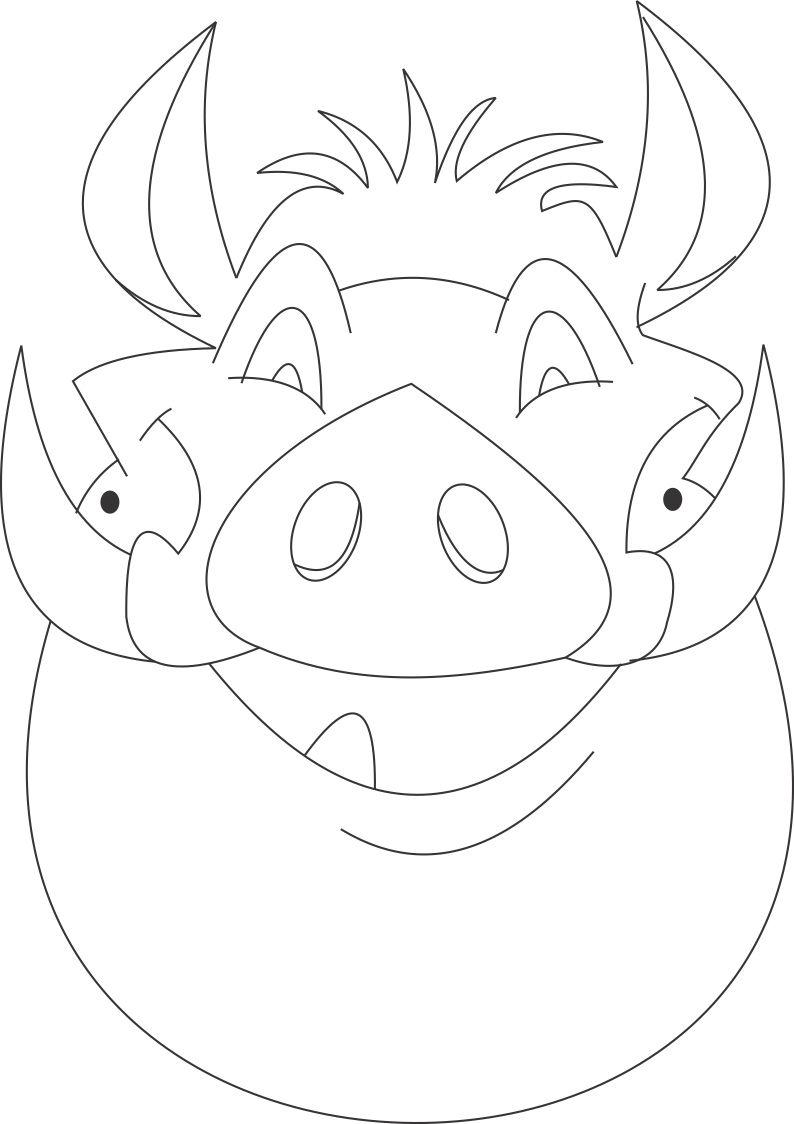 Coloring page: Mask (Objects) #120830 - Free Printable Coloring Pages