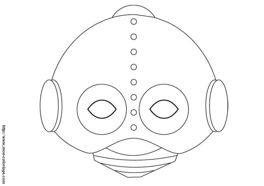 Coloring page: Mask (Objects) #120831 - Free Printable Coloring Pages