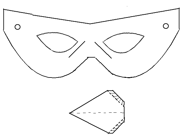 Coloring page: Mask (Objects) #120845 - Free Printable Coloring Pages