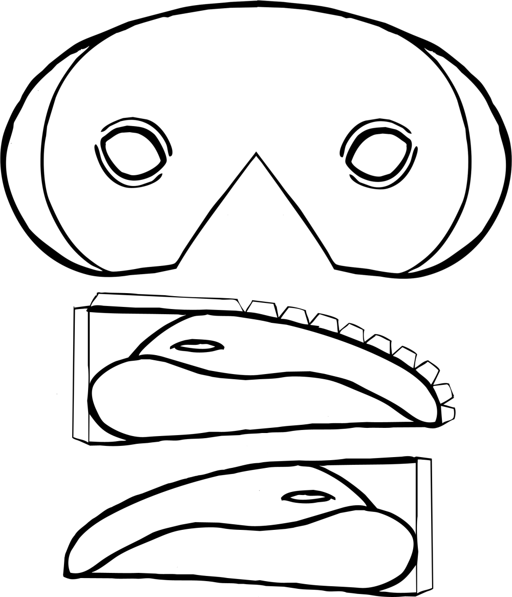 Coloring page: Mask (Objects) #120892 - Free Printable Coloring Pages