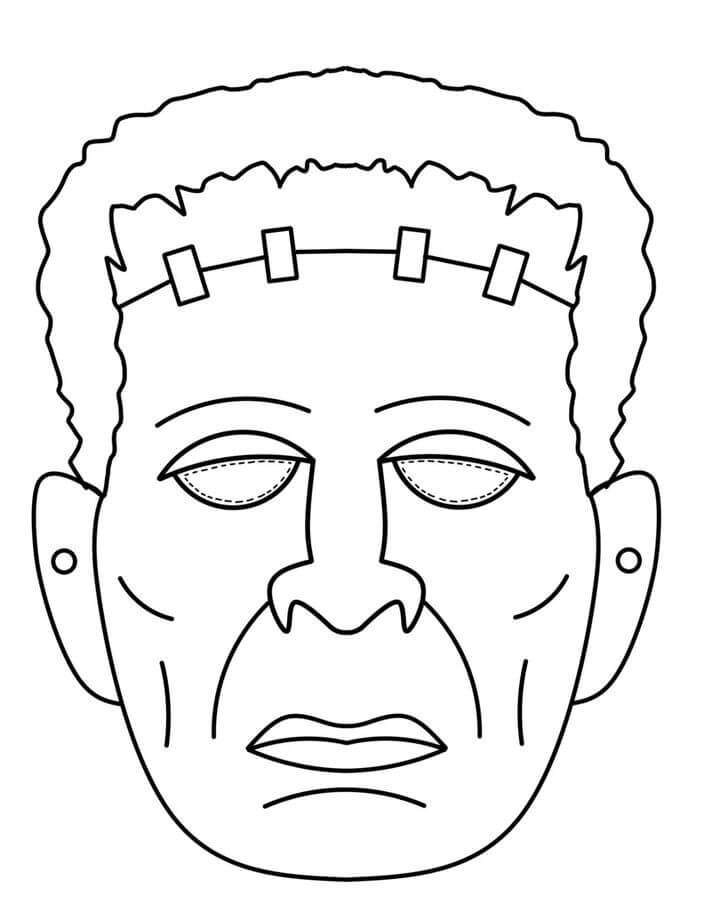 Free printable Mask coloring page #172655 from Objects collection