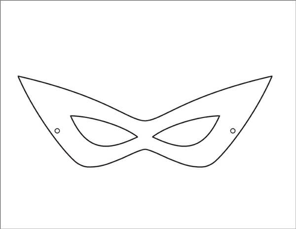 Free printable Mask coloring page #172702 from Objects collection Free printable Mask coloring page #172702 from Objects collection