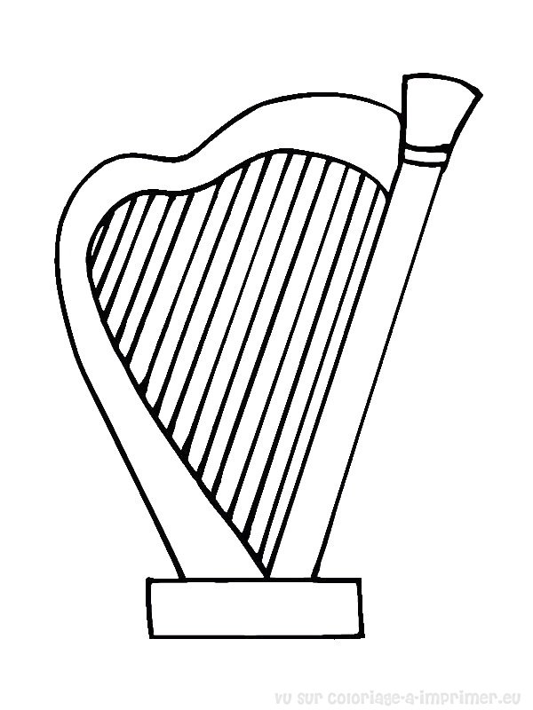 Drawing Musical instruments #167120 (Objects) – Printable coloring pages