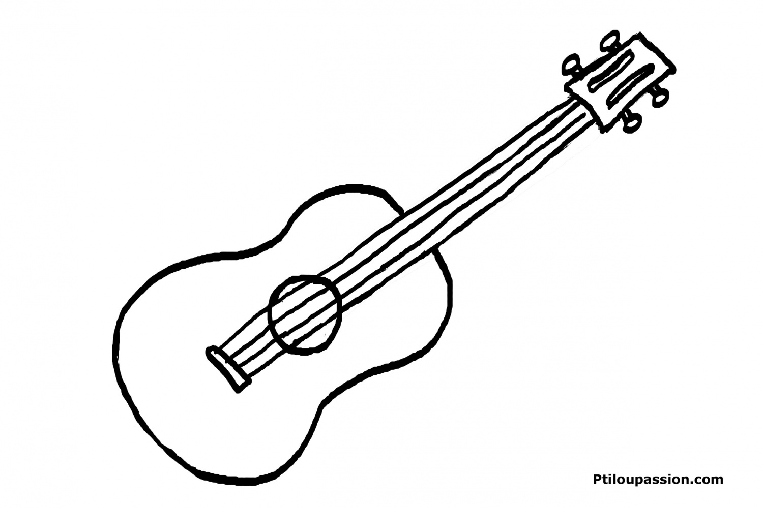 Musical Instruments Objects Printable Coloring Pages