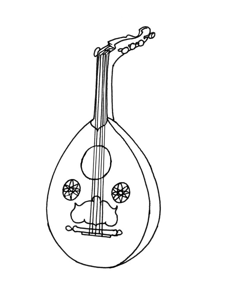 Coloring page: Musical instruments (Objects) #167154 - Free Printable Coloring Pages