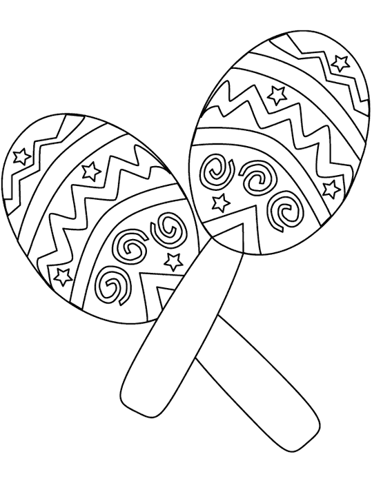 Drawing Musical instruments #167162 (Objects) – Printable coloring pages
