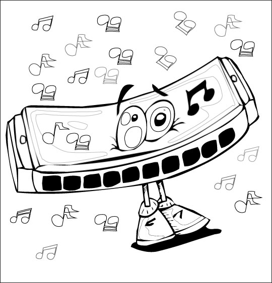 Coloring page: Musical instruments (Objects) #167204 - Free Printable Coloring Pages