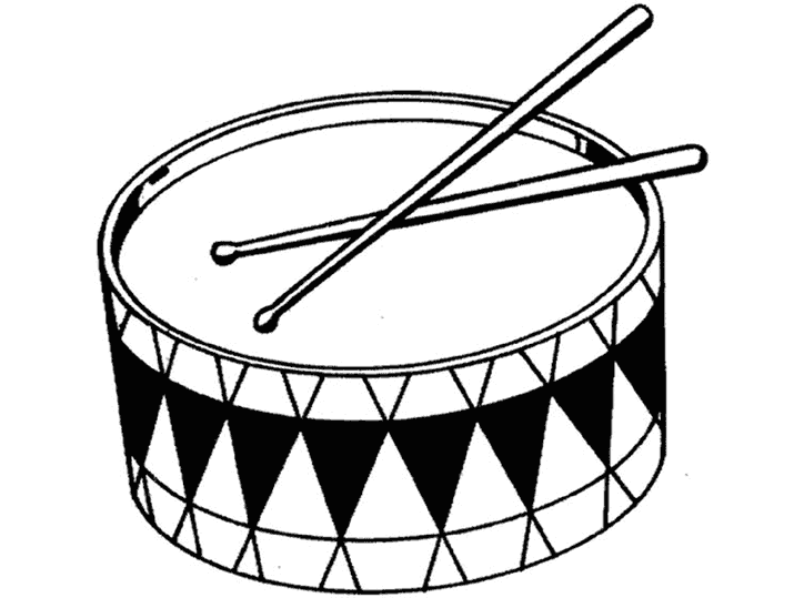 Drawing Musical instruments #167298 (Objects) – Printable coloring pages