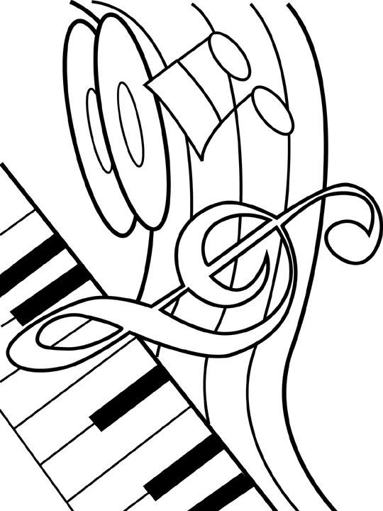 Coloring page Musical instruments #167316 (Objects) – Printable