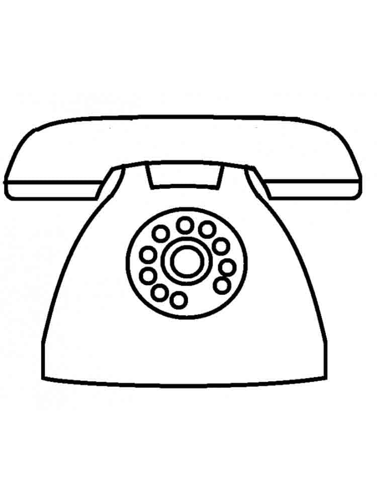 Free printable Phone coloring page #192587 from Objects collection