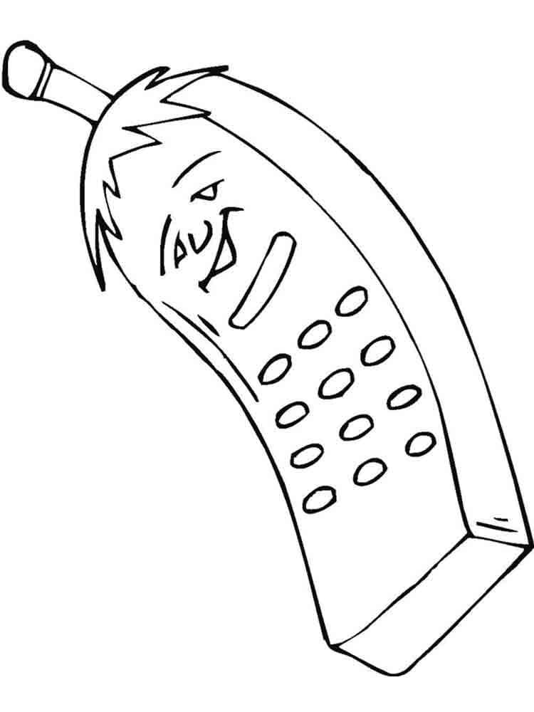 Free printable Phone coloring page #192589 from Objects collection