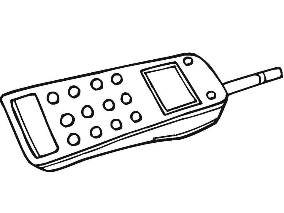 Free printable Phone coloring page #192616 from Objects collection Free printable Phone coloring page #192616 from Objects collection
