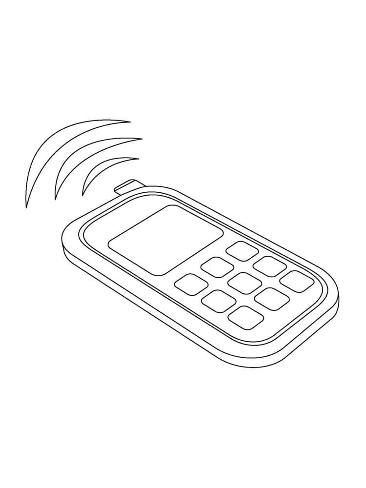 Free printable Phone coloring page #192622 from Objects collection Free printable Phone coloring page #192622 from Objects collection