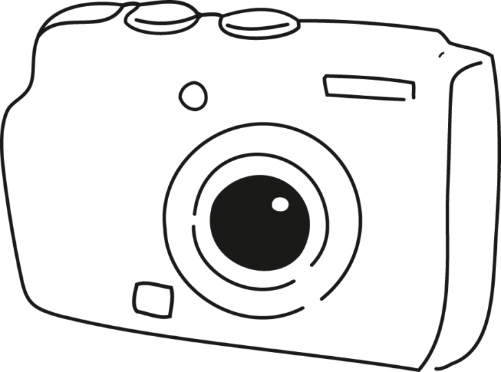 Coloring page: Photo camera (Objects) #119713 - Free Printable Coloring Pages