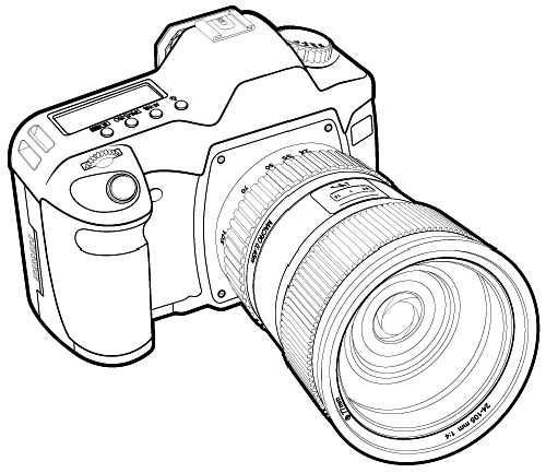 Coloring page: Photo camera (Objects) #119738 - Free Printable Coloring Pages