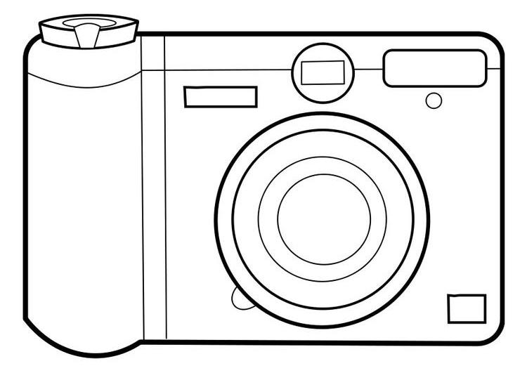 Drawings Photo camera (Objects) – Printable coloring pages
