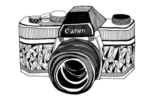 Coloring page: Photo camera (Objects) #119783 - Free Printable Coloring Pages