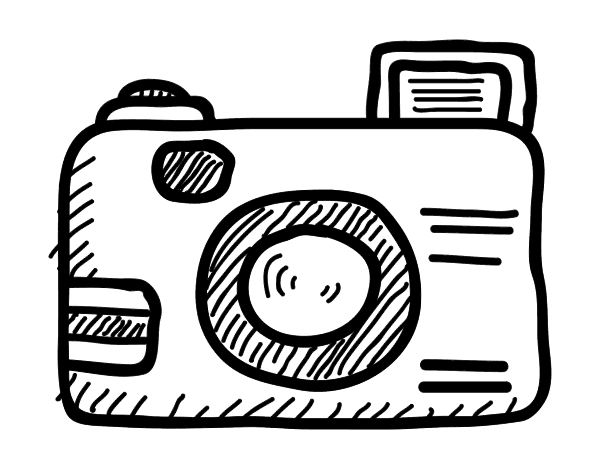 Coloring page: Photo camera (Objects) #119825 - Free Printable Coloring Pages