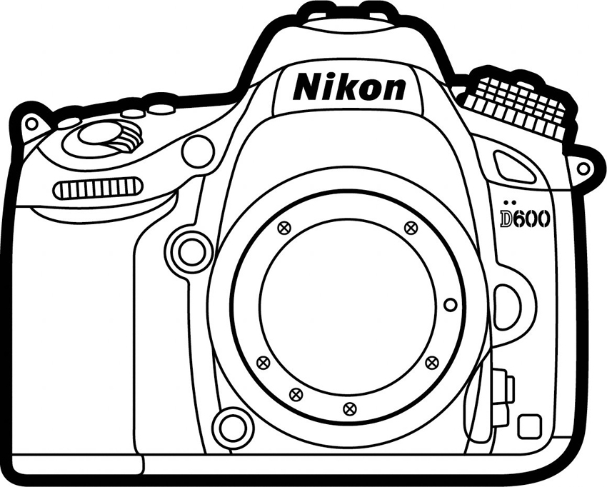 Coloring page: Photo camera (Objects) #119911 - Free Printable Coloring Pages