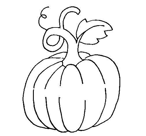 Coloring page: Pumpkin (Objects) #166846 - Free Printable Coloring Pages