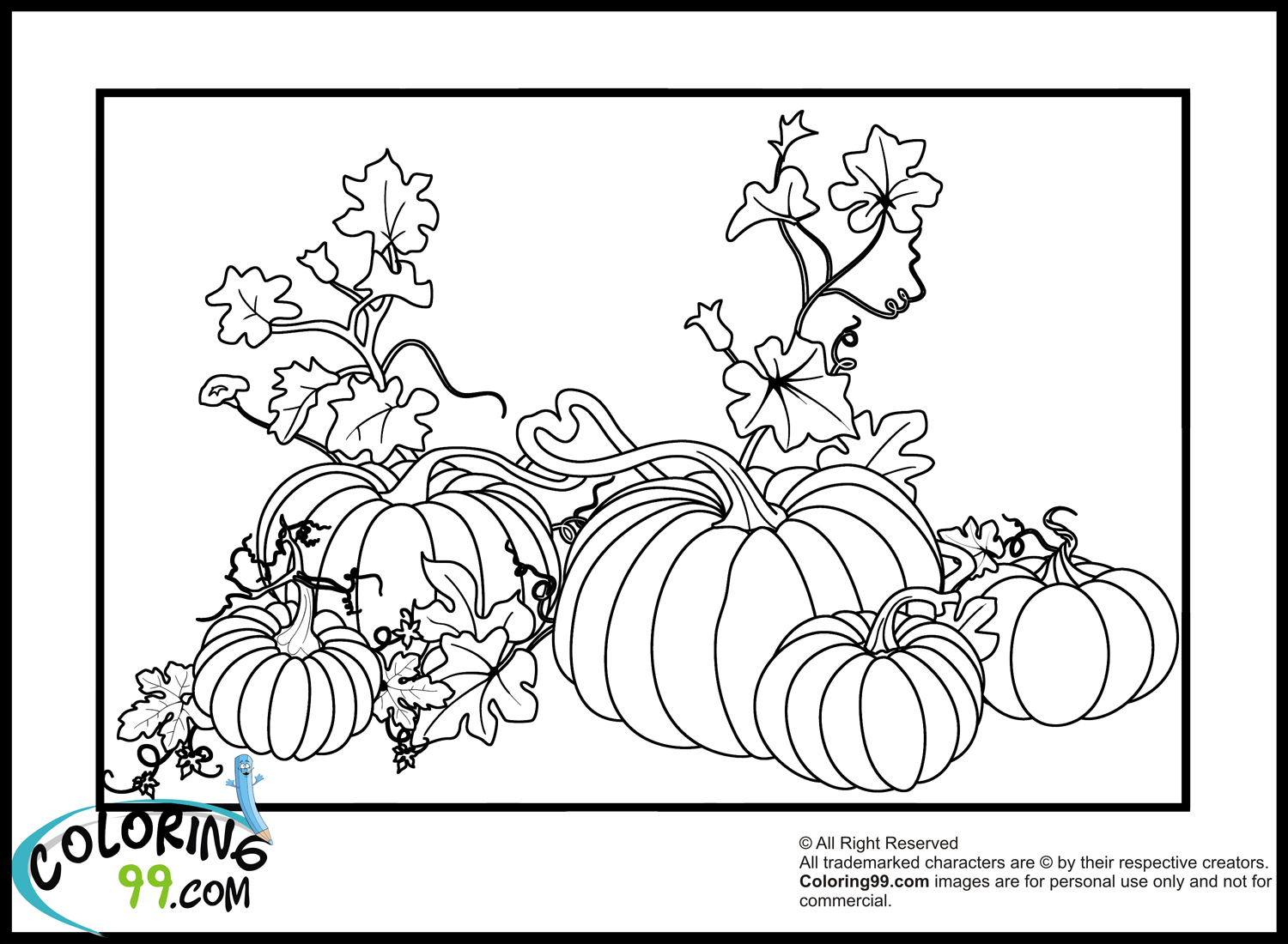 Coloring page: Pumpkin (Objects) #166856 - Free Printable Coloring Pages