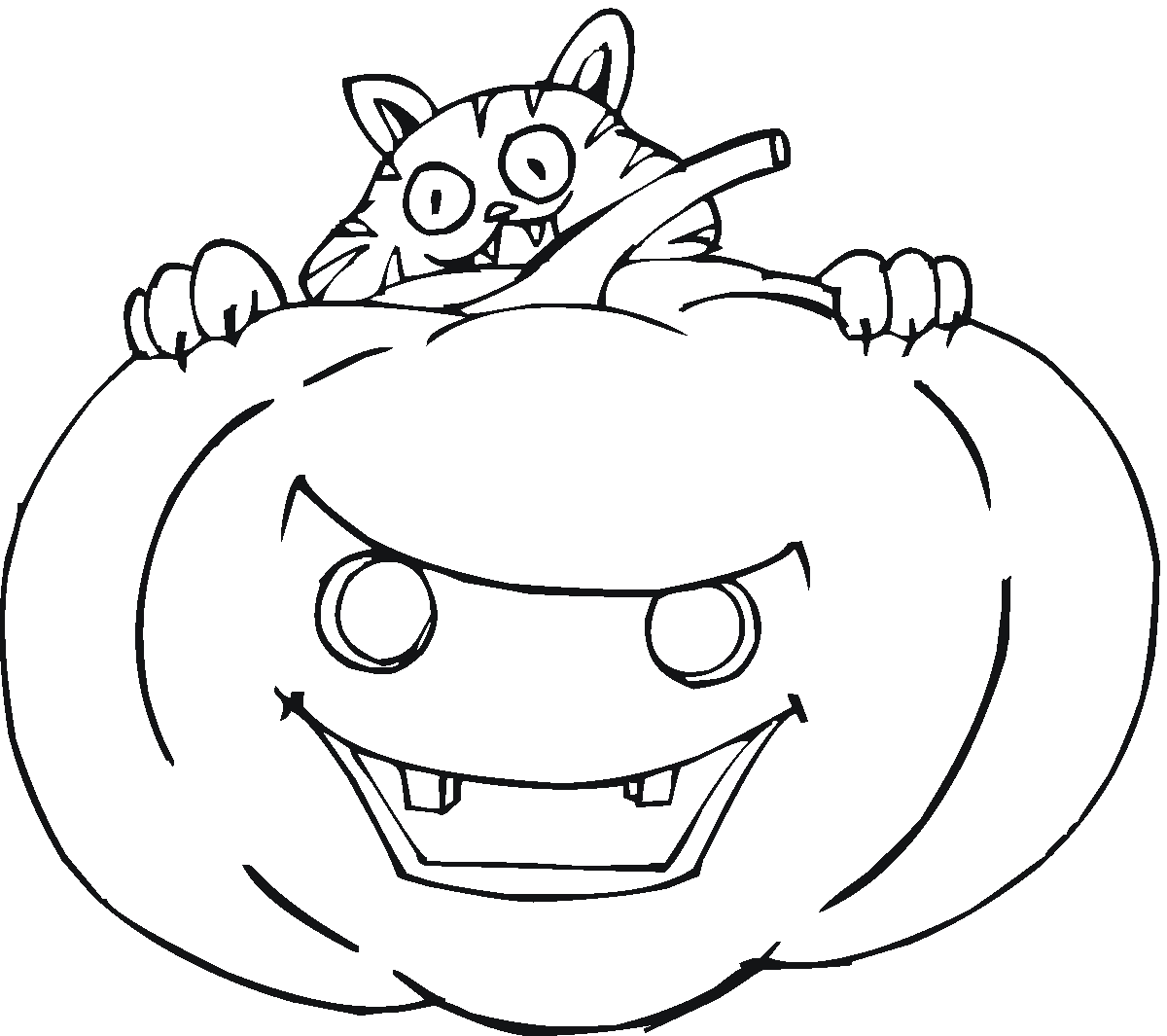 Coloring page: Pumpkin (Objects) #166869 - Free Printable Coloring Pages