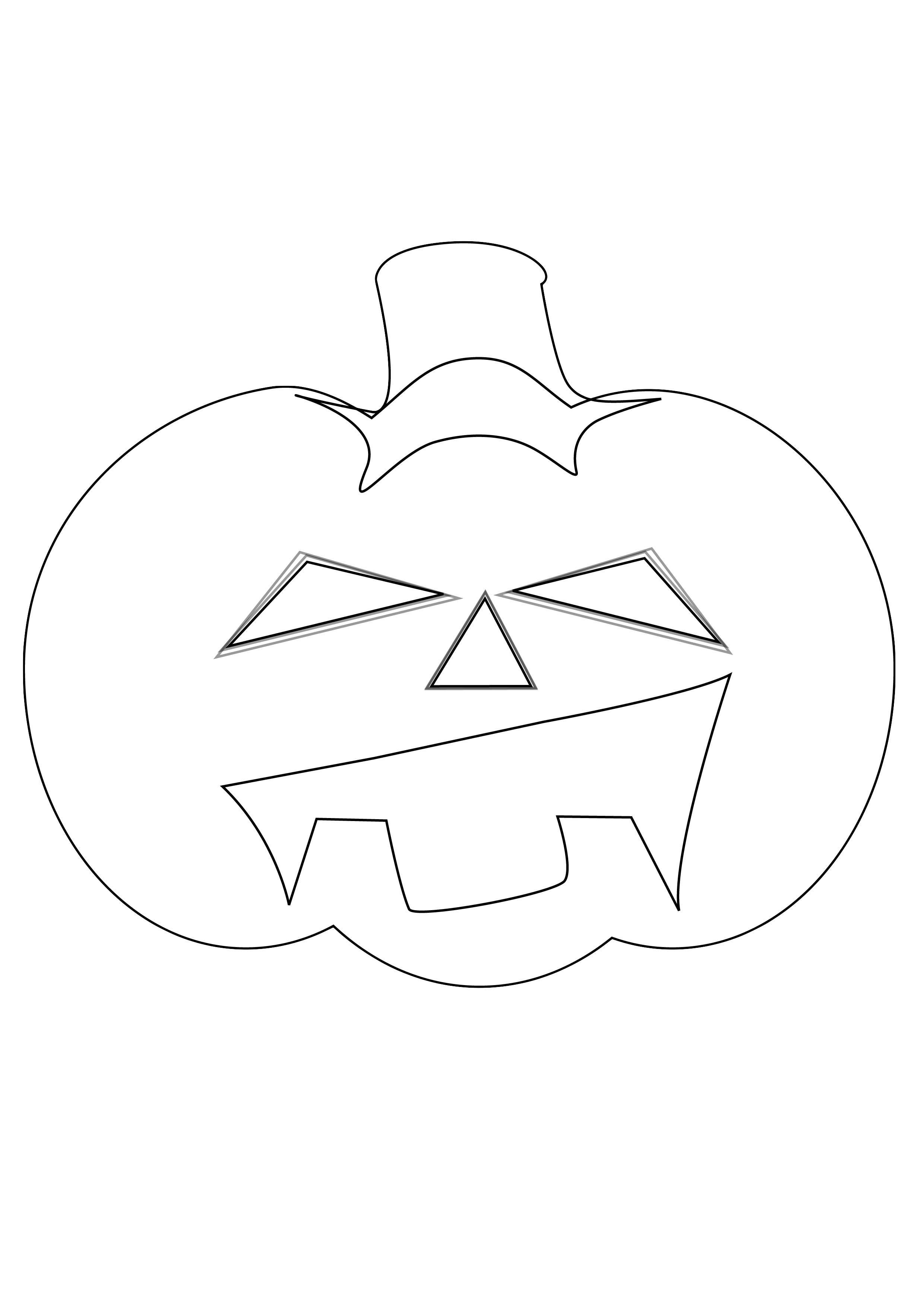 Coloring page: Pumpkin (Objects) #166879 - Free Printable Coloring Pages