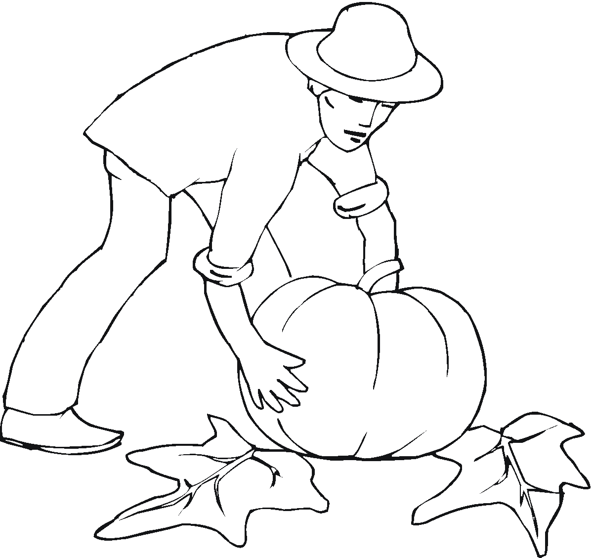 Coloring page: Pumpkin (Objects) #166925 - Free Printable Coloring Pages