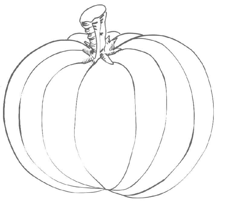 Coloring page: Pumpkin (Objects) #166940 - Free Printable Coloring Pages