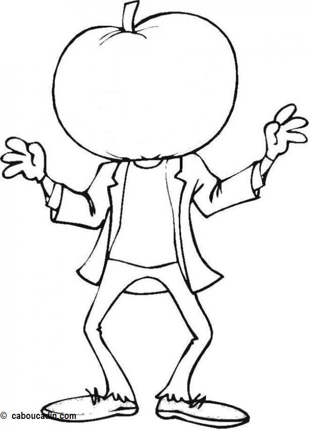 Coloring page: Pumpkin (Objects) #166945 - Free Printable Coloring Pages
