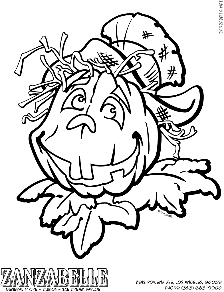 Coloring page: Pumpkin (Objects) #166968 - Free Printable Coloring Pages