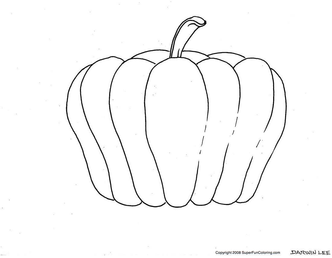 Coloring page: Pumpkin (Objects) #166985 - Free Printable Coloring Pages