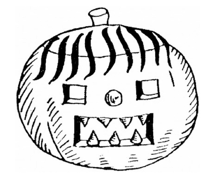 Coloring page: Pumpkin (Objects) #167009 - Free Printable Coloring Pages